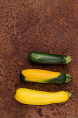 Raw whole zucchini