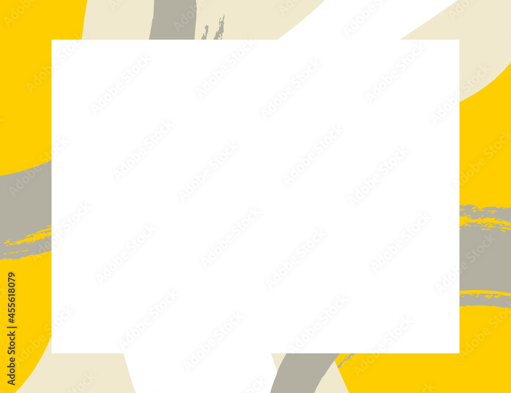 Poster abstract square frame on memphis texture background with place for text. vector