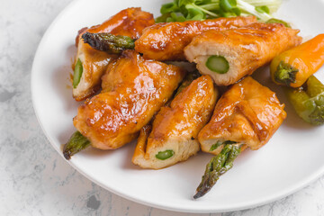 チキンのアスパラ巻き