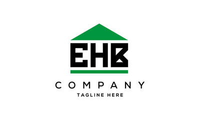 Fototapeta premium EHB three letter house for real estate logo design