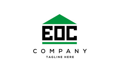 Fototapeta premium EOC three letter house for real estate logo design