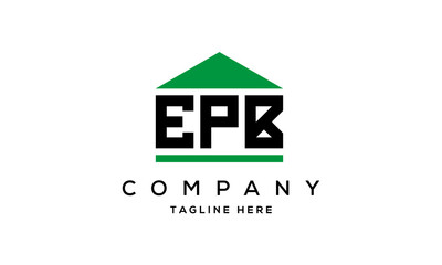 EPB three letter house for real estate logo design