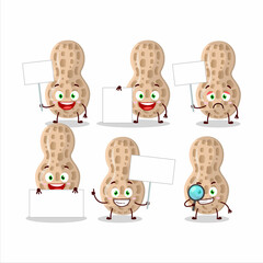 Peanut cartoon in character bring information board - 455622074