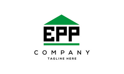 Fototapeta premium EPP three letter house for real estate logo design