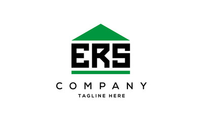 Obraz premium ERS three letter house for real estate logo design
