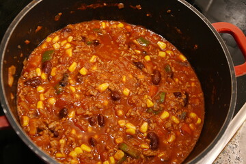 Mexican food in a pot ,