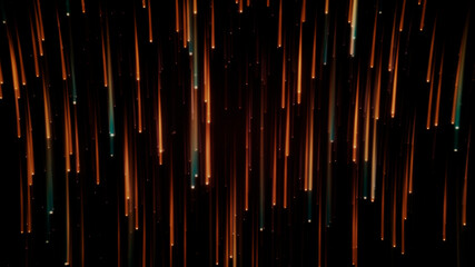 Obraz premium Abstract motion neon background, the bright colorful glowing vertical streaming particles