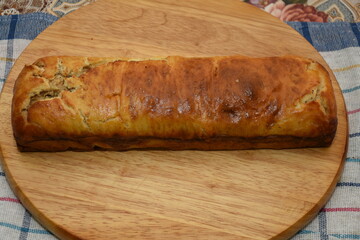 Romanian traditional sponge cake with Poppy Seed and Walnut Rolls