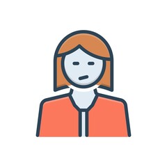 Color illustration icon for annoying