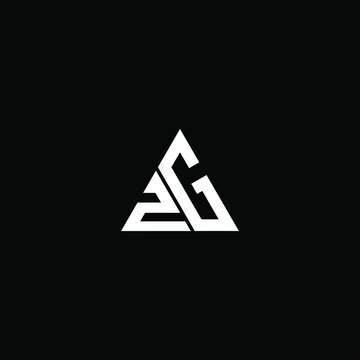ZG letter logo creative design. ZG unique design
