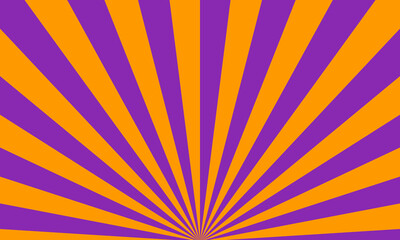 Colorful burst background. Rays background in retro style. Vector. Halloween background.