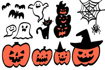 Various simple materials for Halloween