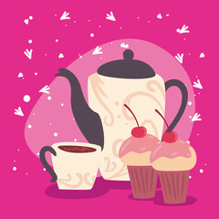 coffee and cupcake