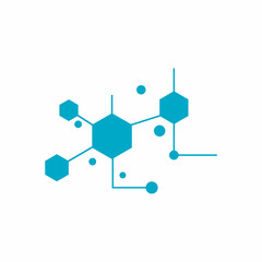Molecule symbol logo template vector illustration design
