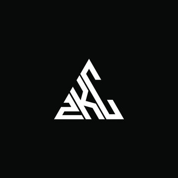 ZKC letter logo creative design. ZKC unique design
