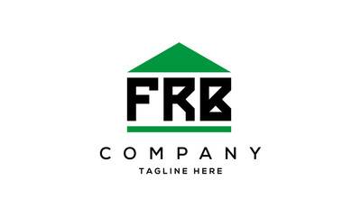 FRB creative three letter house for real estate logo design