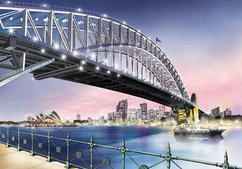 Harbour Bridge in Sydney, Australia