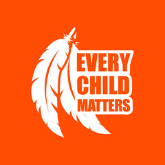 Every Child Matters Logo. Fear or Quills Symbol. Vector Illustration Icon.