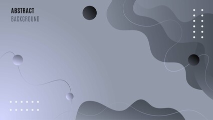 Futuristic Dynamic Waves Gradient Gray Background Design