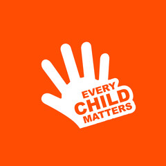 Every Child Matters Logo. Fear or Quills Symbol. Vector Illustration Icon.