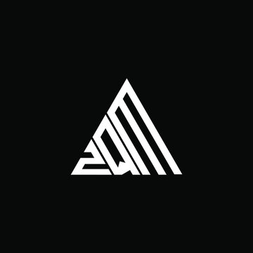 ZQM letter logo creative design. ZQM unique design
