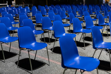 Naklejka premium seats without people, a deserted audience, an empty place