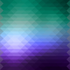 Fototapeta premium The gradient is blue-green. Mosaic Background. Templates for the design of advertising, background, wallpaper, fabrics, posters.