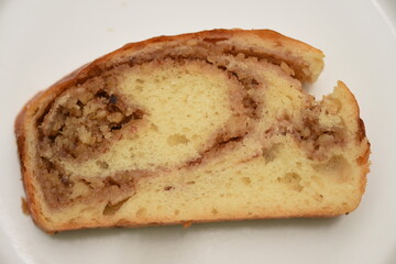 Romanian traditional sponge cake with Poppy Seed and Walnut Rolls