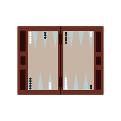 Vector illustration of board game backgammon.