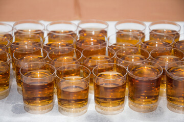 Brandy , small glasses,shot drinks,