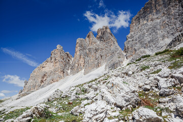 National Park Tre Cime di Lavaredo. Dolomites, South Tyrol. Italy, Europe