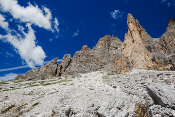 National Park Tre Cime di Lavaredo. Dolomites, South Tyrol. Italy, Europe