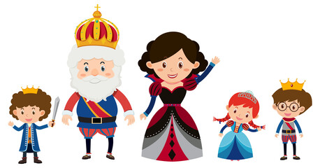 Royal family cartoon character