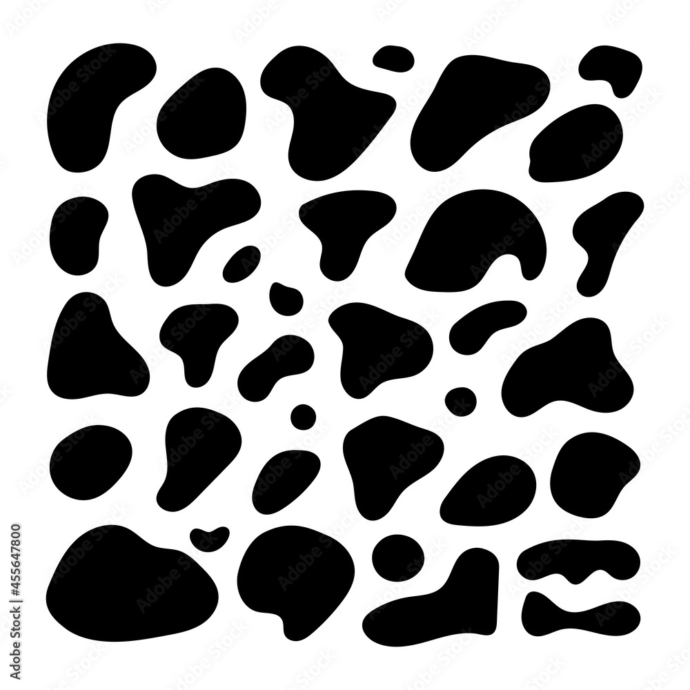Poster set of abstract organic shapes. organic blobs vector collection