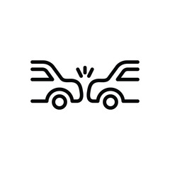 Black line icon for occurring