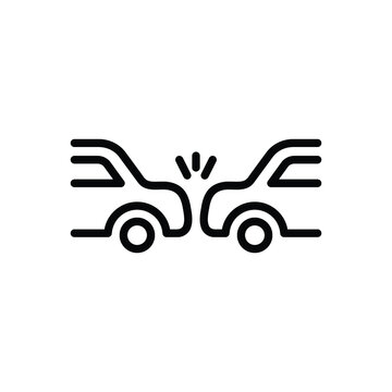Black line icon for occurring