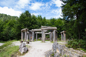 A Replica of Stonehenge in the forest