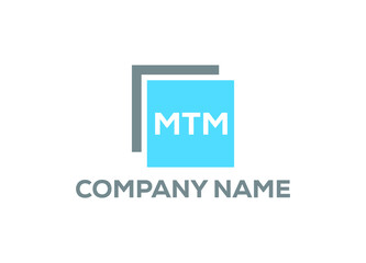 Initial Letter MTM Logo or Icon Design Vector Image Template