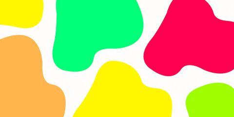 colorful abstract background / jelly beans shapes graphic design