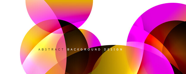 Obraz premium Trendy simple fluid color gradient abstract background. Mixing of colors and lines. Vector Illustration For Wallpaper, Banner, Background, Landing Page