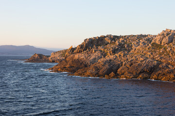 Fototapeta na wymiar Marine views of the Atlantic ocean, Galicia, Spain