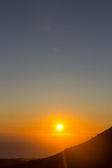 Fototapeta na wymiar Sunset over the Atlantic Ocean, Galicia, Spain