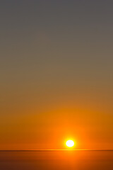 Sunset over the Atlantic Ocean, Galicia, Spain