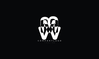 BMW, WBM, Abstract initial monogram letter alphabet logo design