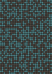 Fototapeta premium Abstract Geometric Pattern generative computational art illustration