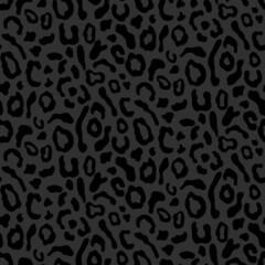 Black panther seamless pattern, leopard skin animal print background texture © Artrise Stocker