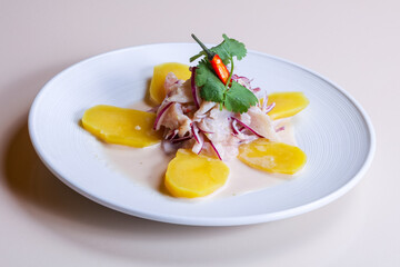 Ceviche with pollock