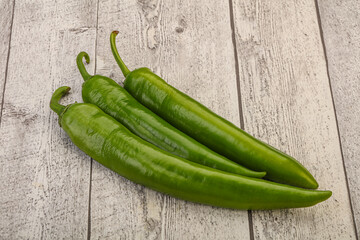 Ripe tasty spicy green pepper