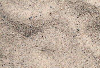 Close up view of beige sand.