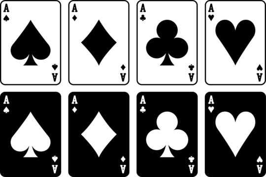 Playing Cards SVG Cut Files | Playing Cards Silhouette | Spades Svg | Ace Card Svg | Clubs Cards Svg | Playing Hearts Svg | Playing Cards Bundle